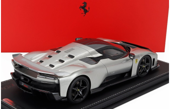 FERRARI F80 2024 - Carbon Rims - Con Vetrina - With Showcase, silver