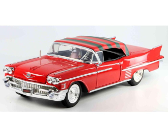CADILLAC Series 62 (1958) из фильма "Фредди Крюгер" с фигуркой, красный