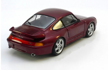 PORSCHE 911 (993) Turbo (1997), dark red-metallic