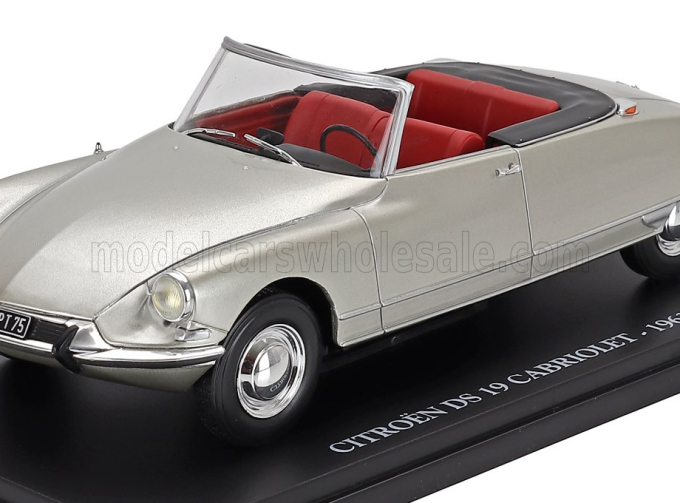 CITROEN Ds19 Cabriolet Open (1963) - Con Vetrina - With Showcase, Silver