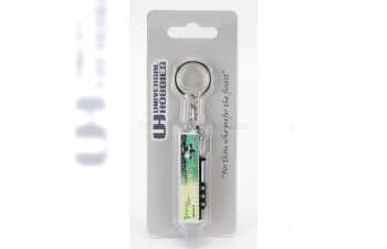 TRAILER Portachiavi - Keyring Rimorchio Telonato Krone Big-m For Truck - Cm. 5.8, Yellow Green