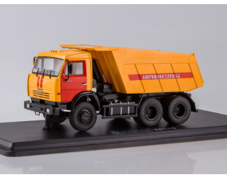 Камский грузовик 65115 аварийная служба самосвал, оранжевый