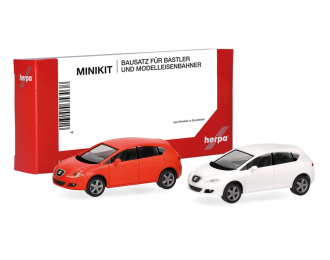 SEAT Leon - Набор из 2 моделей, оранжевый с белым