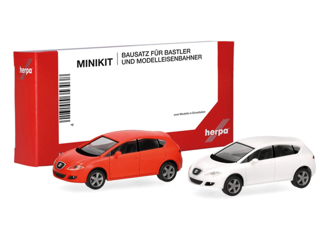 SEAT Leon - Набор из 2 моделей, оранжевый с белым