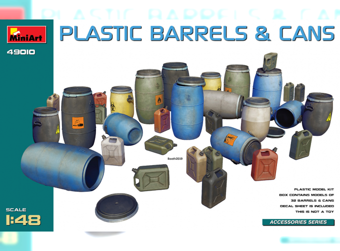 Сборная модель Plastic Barrels & Cans