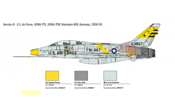 Сборная модель Самолет F-100F SUPER SABRE