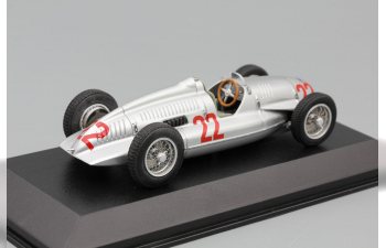 AUTO UNION Typ D Tazio Nuvolari Winner Italian GP (1938), grey