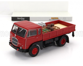 FIAT 642 Truck Pianale Trasporto Bottiglie (1962) - Transport Bottle, Red Black