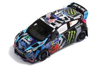 FORD FIESTA RS WRC 43 K.Block-A.Gelsomino Rally Guanajuato Mexico 2013, black