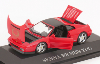 FERRARI 348 TS Senna We Miss You, red