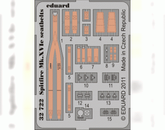 Фототравление привязные ремни Spitfire Mk.XVIe seatbelts