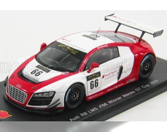 AUDI R8 Lms N 66 Winner Macau Gt Cup (2011) E.Mortara, White Red