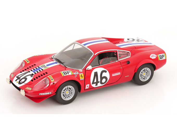 FERRARI Dino 246 GT No 46 24h Le Mans, Laffeach/Doncieux (1972)