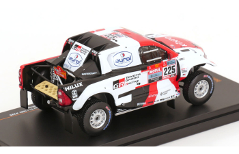 TOYOTA Hilux Gr Dkr Evo T1+ Team Gazoo Racing №225 Rally Dakar (2022) Henk Lategan - Brett Cummings, White Red Black