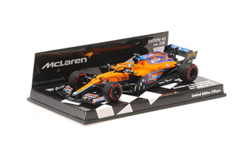 McLAREN F1 Mcl35l Team Mclaren N 3 Abu Dhabi Gp (2021) Daniel Ricciardo, Orange Light Blue
