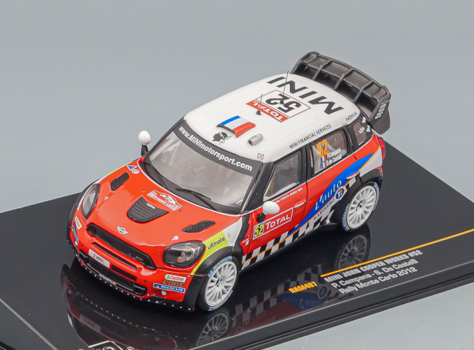 MINI JOHN COOPER WORKS 52 P.Campana/S.De Castelli Rally Monte Carlo 2012, red