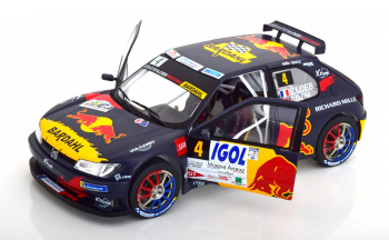 PEUGEOT 306 Maxi Red Bull N4 6th Rally Mont Blanc (2021) S.Loeb - D.Elena, Blue Yellow Red