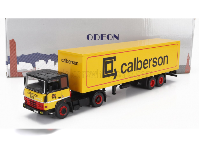 BERLIET Tr280 Truck Telonato Calberson (1978), Yellow Black Red