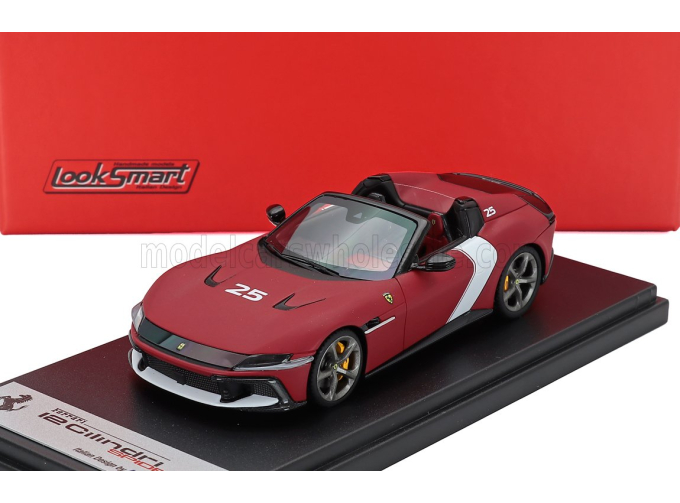 FERRARI 12cilindri V12 830cv Spider Open №25 (2025), Rosso Racing - Matt Red White