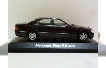 MERCEDES-BENZ S-Class (W220) (1998), темно-красный металлик