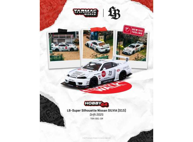 Nissan Silvia (S15) LB-Super Silhouette, white 2025