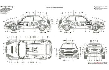 Сборная модель Toyota Carolla WRC Rally Monte-Carlo (2000)