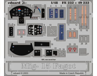 Фототравление МиГ-15 Fagot