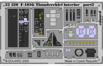 Цветное Фототравление для F-105G interior TRU