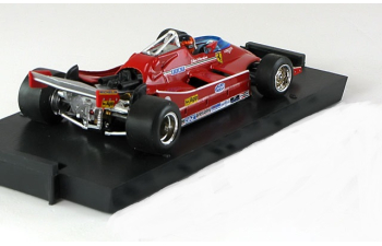 FERRARI F1 126c Turbo N 2 Practice Italy Imola Gp 1980 Gilles Villeneuve - With Driver Figure, Red