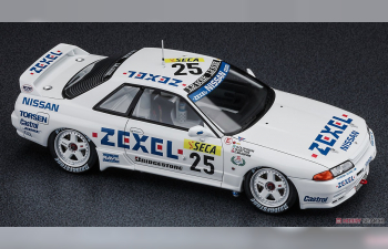 Сборная модель ZEXEL SKYLINE GT-R BNR32 Gr.A 1991 24Hours of Spa Race Winner