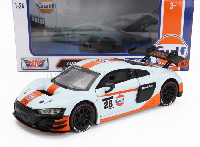 AUDI R8 Lms Gt3 N 28 Gulf Racing (2020), Light Blue Orange