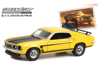 FORD Mustang Boss 302 "United States Postal Service (USPS)" 1969 Yellow/Black
