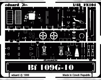 Фототравление для Bf 109G-10