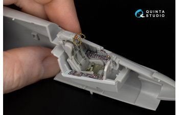 3D Декаль интерьера кабины F-8J Crusader (Hasegawa/Hobby 2000)