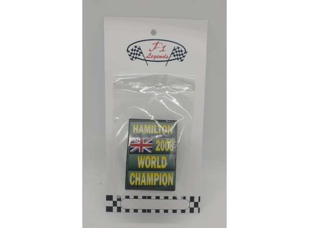Информационное табло (пит-борд) Lewis Hamilton World Champion F1 Sign (2008)