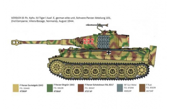 Сборная модель TANK Pz. Kpfw. Vi Tiger I Ausf. E Military 1945