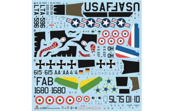 Сборная модель NORTH AMERICAN T-6g Texan Military Airplane (1951)