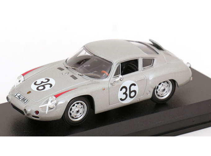 PORSCHE 1600gs Abarth №36 Le Mans (1961) Linge - Pon, Silver