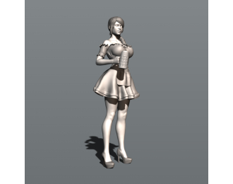 Фигура Официантка Октоберфест, окрашенная