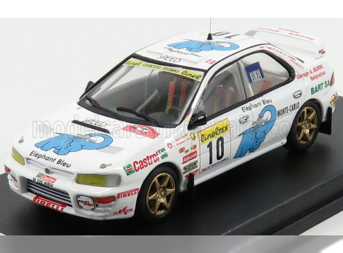 SUBARU Impreza №10 Rally Montecarlo (1997) O.Burri - C.Hofmann, White