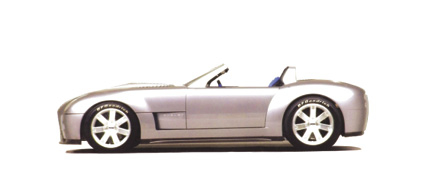 FORD SHELBY COBRA CONCEPT CAR 2004, SILVER