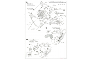 Сборная модель Yamaha XJR400S 4HM '94 With Custom Parts