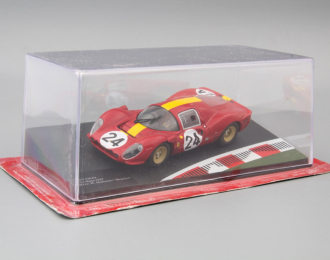 FERRARI 330 P4 24h Le Mans Drivers: W.Mairesse / "Beurlys" #24 (1967), red / yellow