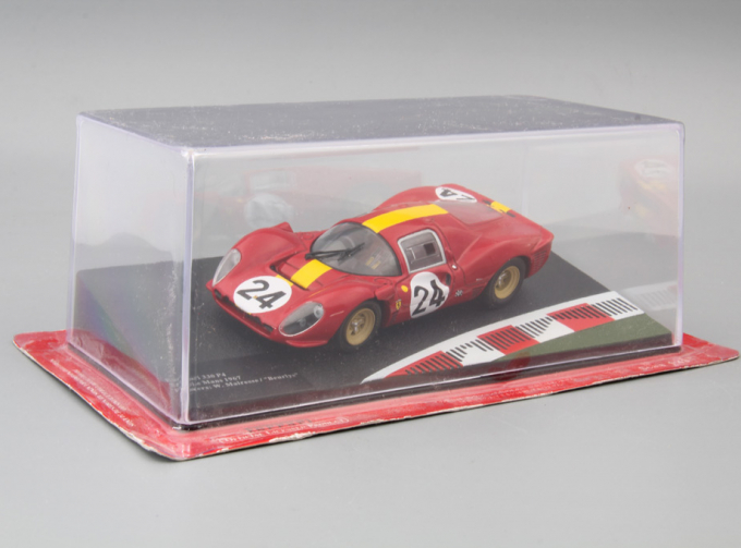 FERRARI 330 P4 24h Le Mans Drivers: W.Mairesse / "Beurlys" #24 (1967), red / yellow