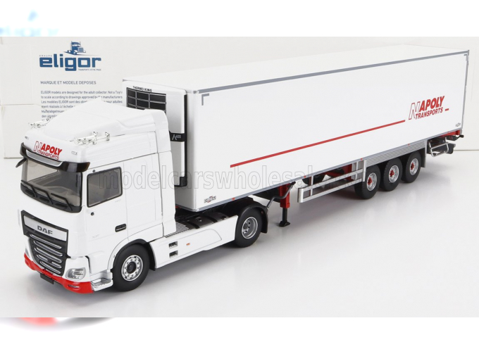 DAF Xf460 My 17 Truck Semi-frigo Napoly Transports (2017), white