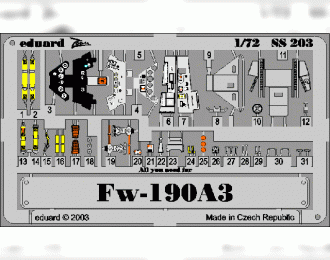 Цветное фототравление для Fw 190A-3