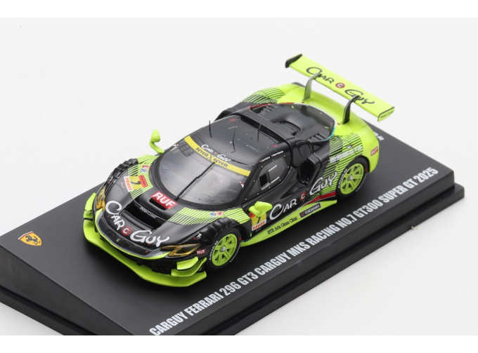 FERRARI 296 GT3 Carguy MKS Racing GT300 #7 Z.O'Sullivan/R.Kobayashi (2025), green/black