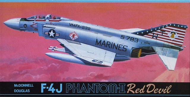 Сборная модель F-4J Phantom-II Red Devil