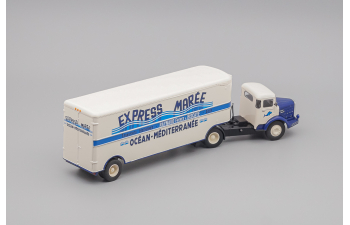 BERNARD 150mb Truck Semi-frigo Express Maree Transports (1951), cream / blue