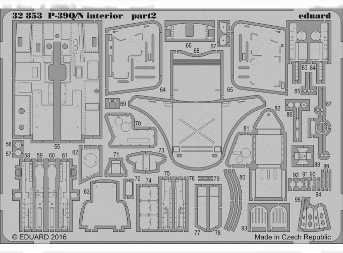 Фототравление для P-39Q/N interior